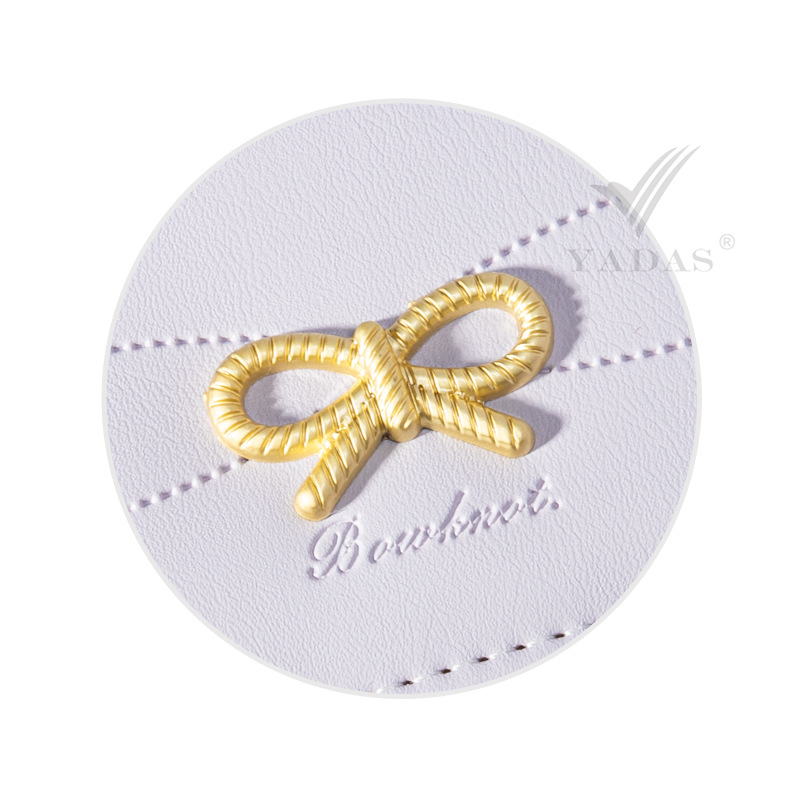 [Bow hardware] YADAS titular de la tarjeta de las mujeres lindas multi-tarjeta corta tríptico monedero pequeño monedero