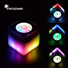 FREEZEMOD电脑水冷PU-RG4水泵扬程3.5米静音全白色自带幻彩效果