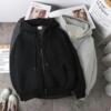 Black zipper sweater [fleece-lined]]