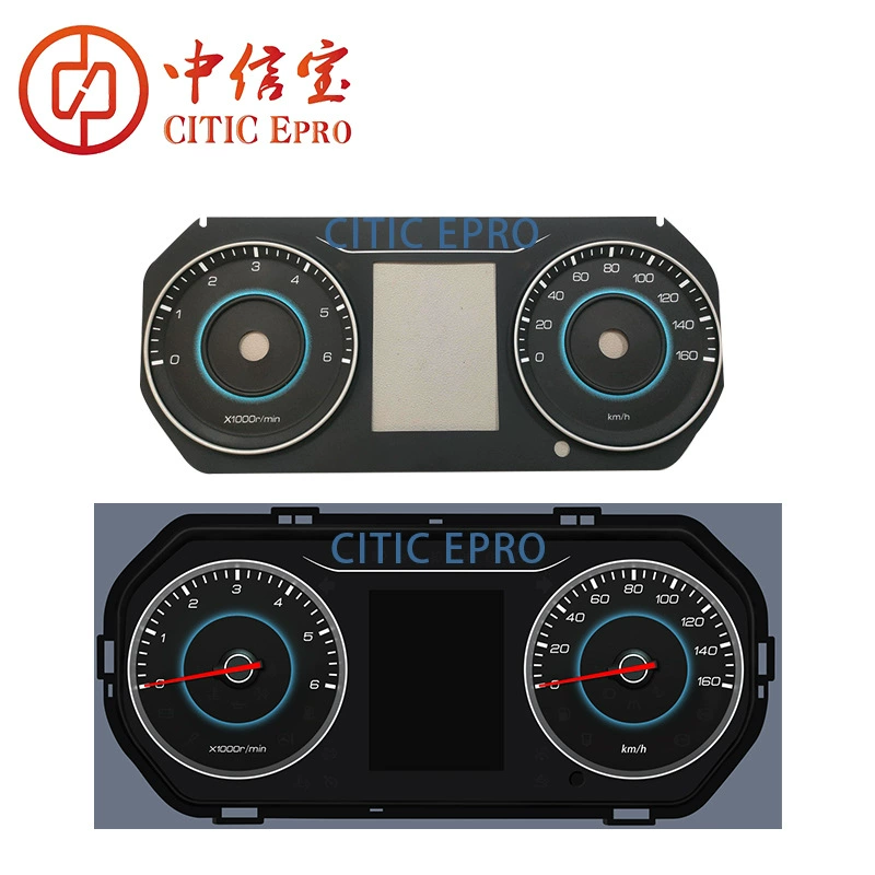 Высокая сложность ПК автомобиль 3D приборная панель градиент эффект Спидометр кластер доска Цифровой кластер дисплей панель объектив