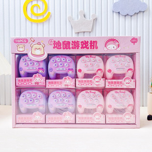 Mini Handheld Handle Hamster Game Machine Decompression Bonnie Rose Press Music Children's Educational Game Machine