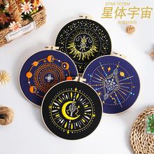 星体星球刺绣手工diy材料包套件 月亮太阳宇宙 英文跨境原创新品