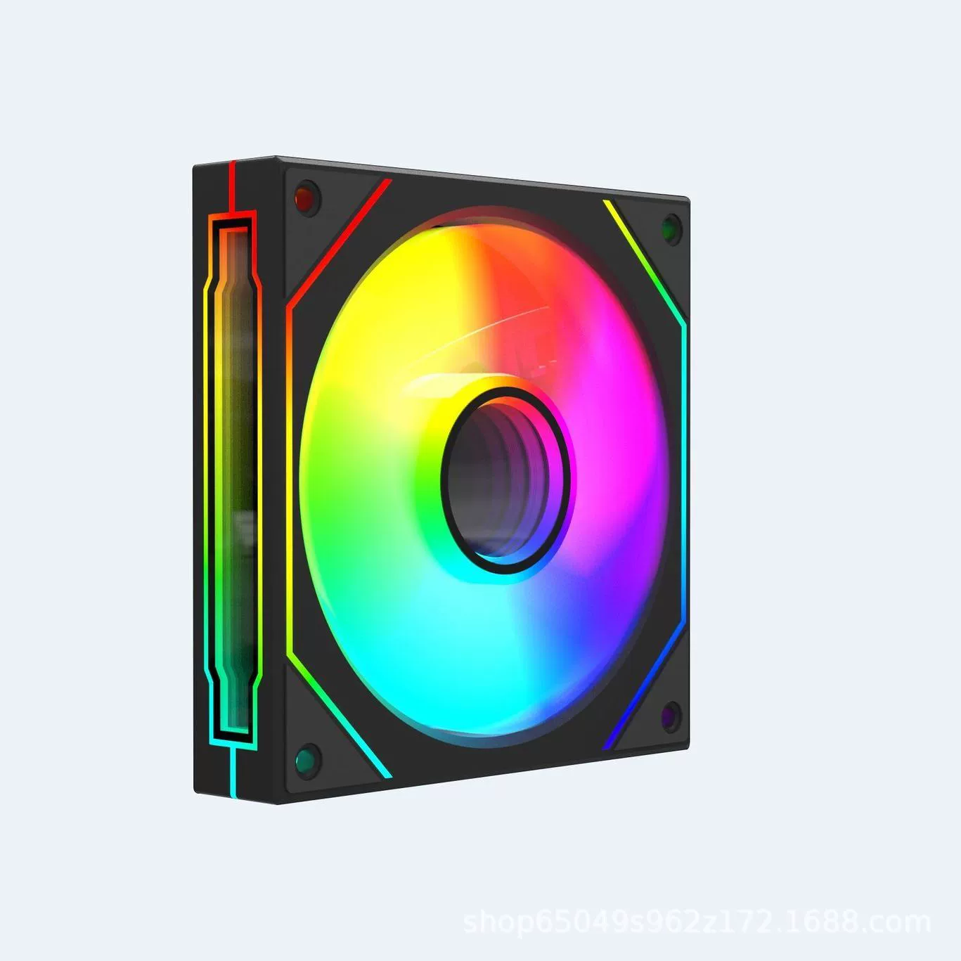 Тихий воздушный вентилятор для ноутбука (Prism) Pro5, 12 см ARGB, 5V 3-пин + PWM, 800–1600 об/мин