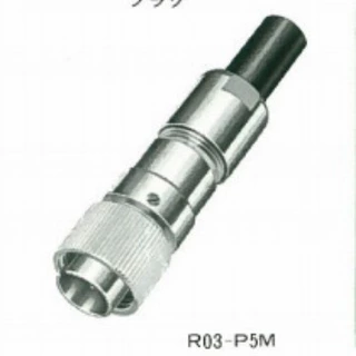 日本原装正品TAJIMI多治见/小型圆形连接器/R03-PB6F