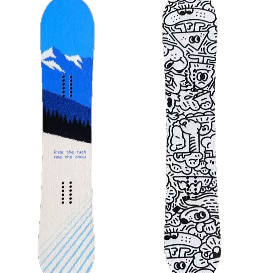 Factory Customized Finger Snowboard Finger Skateboard Single Board Basic Keychain Decorative Pendant Customized Pattern