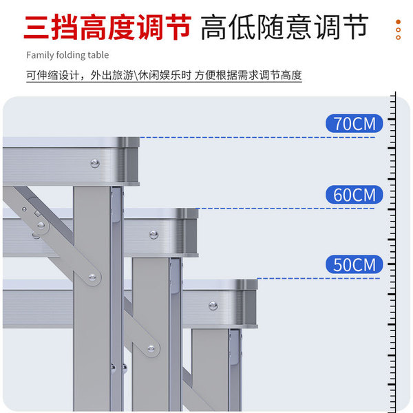 Foldable handheld picnic table for table for home use for camping
