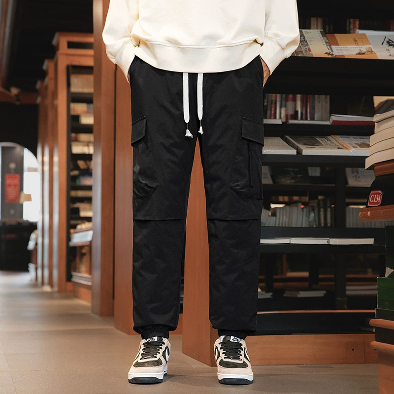 Зимняя прямая трансляция трех анти-пуховых штанов для мужчин