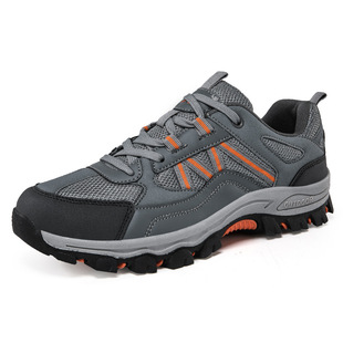 2025 Cross-Border Large Size New Couple Style Lace-Up Low-Top Outdoor Casual Sports Shoes Mesh Breathable Cross-Country Running Shoes