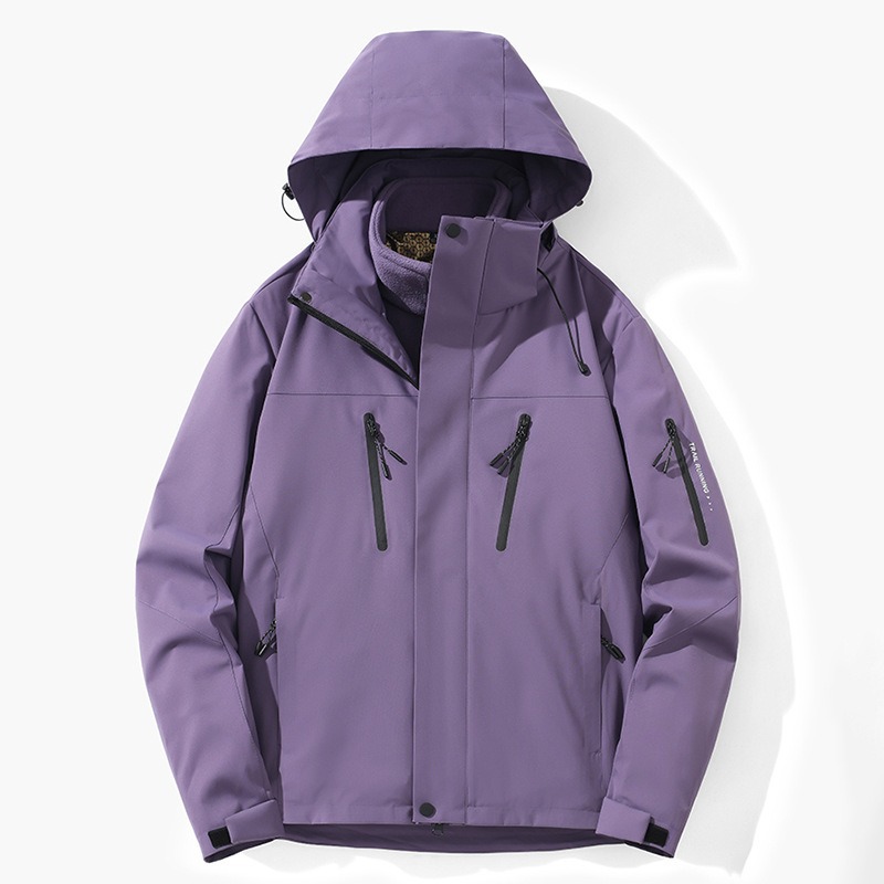 3 - en - 1 chaqueta de asalto nuevo hombre y mujer al aire libre a prueba de viento chaqueta cálida con camelera desmontable ropa de montaña compra grupal