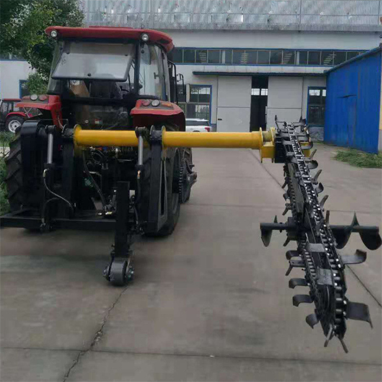 gran máquina de trench tipo disco para cable subterráneo colocado máquina de trench tipo cadena tractor