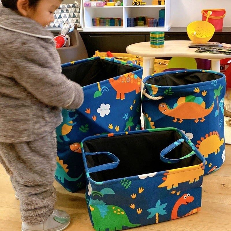 Детская тканевая корзина для хранения игрушек, одеяло, одежда, трехслойная утолщенная корзина для хранения грязной одежды, корзина для хранения закусок
