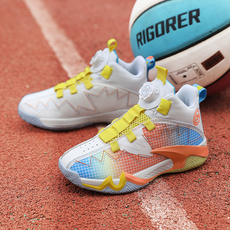 Boys Sports Breathable Trainers With Rotating Buttons_voghion.com