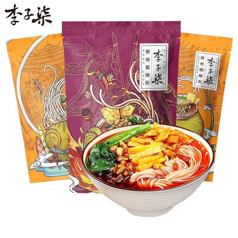 李子柒螺蛳粉335g袋装臭宝广西螺丝粉米线米粉夜宵粉丝红薯酸辣粉