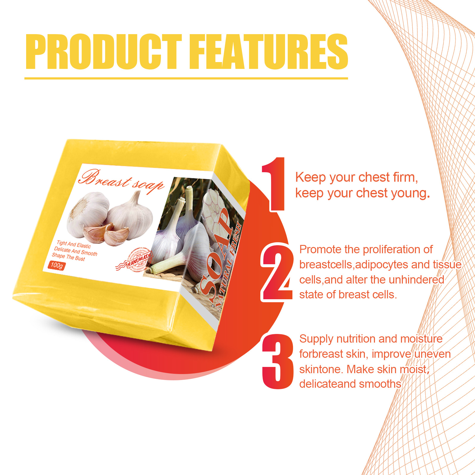 Rich Chest EELHOE Breast Soap Gentle Cleansing, Brightening, Sagging, Tightening, Moisturizing Skin_voghion.com
