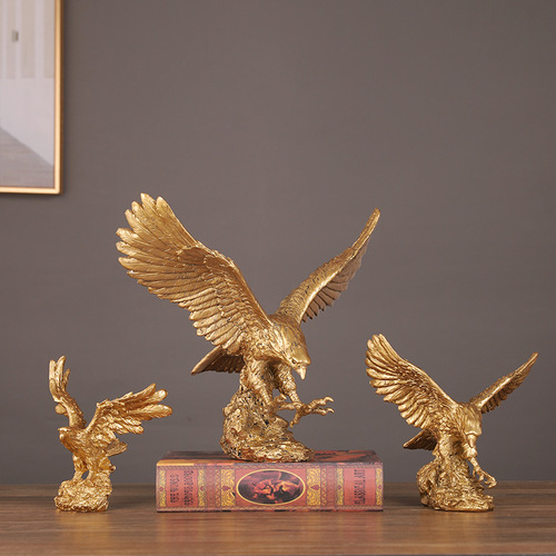 Dapeng spreading wings eagle ornaments home entrance study room company boss desk decoration ornaments opening gifts