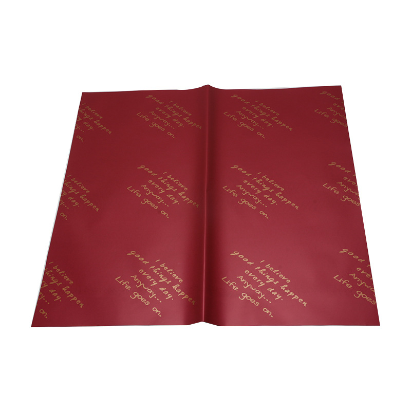 Huaxi Clio English Flower Art Packaging Papel engrosado impermeable Papel Ouya Floristería Ramo Papel de regalo de flores al por mayor