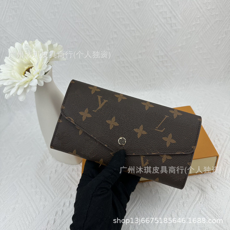 Foreign Trade Hot-Selling Classic Fashion Wallet Long Style 80% off Genuine Leather Large Clip Coin Purse Wallet