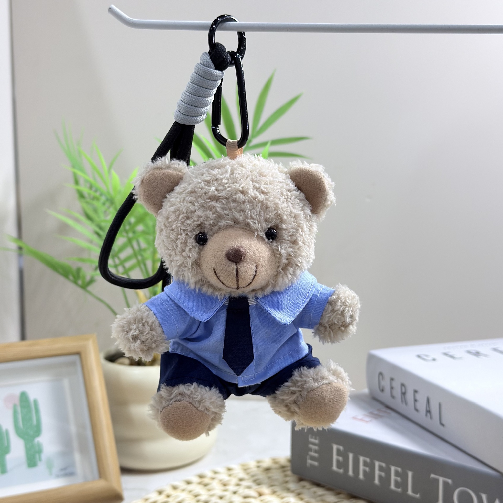 Bolsa de oso pequeño colgante muñeca de peluche muñeca uniforme camisa formal Teddy Bear regalo impresa LOGO