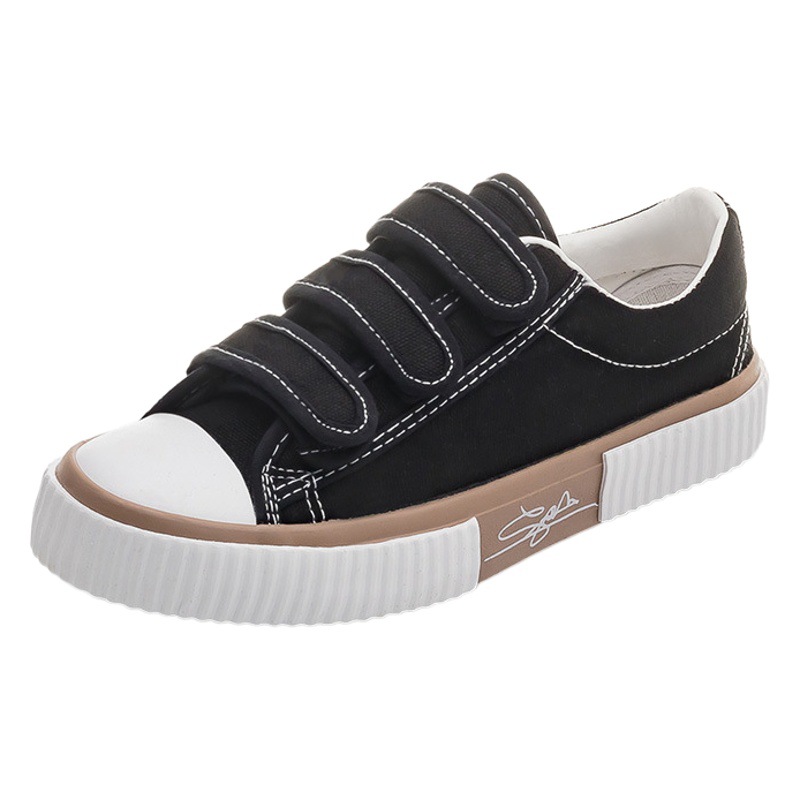 Zapatos de lona zapatos de mujer otoño moda nicho diseño zapatos blancos 2024 nueva línea popular perezoso zapatillas Casuales image 1