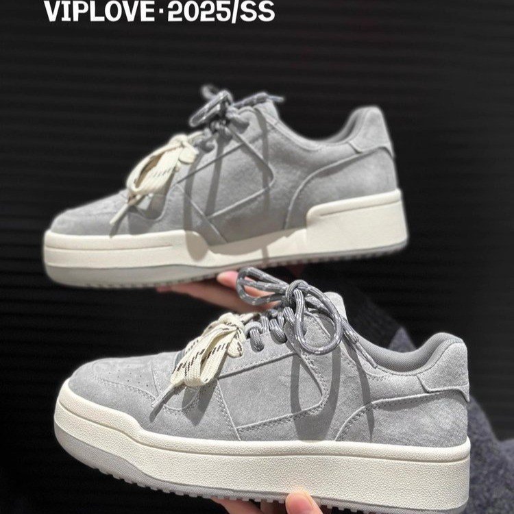 2026 primavera y verano retro nicho zapatos de skate in tide suela gruesa zapatos casuales deportivos de moda de estudiantes zapatos individuales