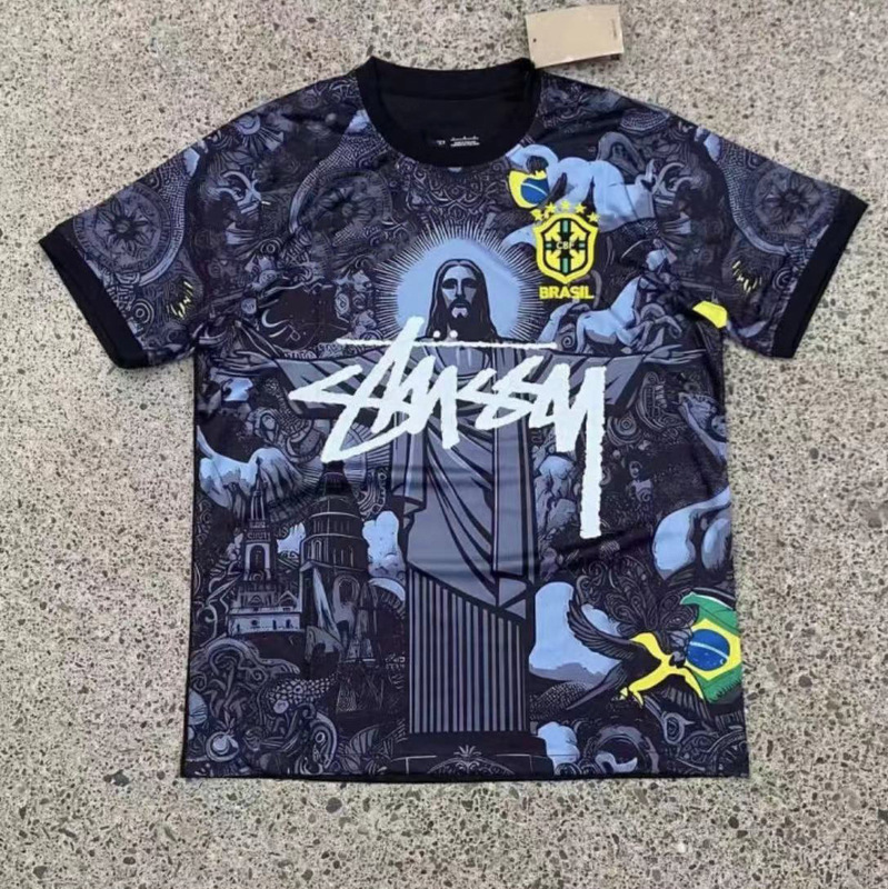 Stussy足球服队服批发巴黎巴西德国法国英格兰意大利日本球衣代发|undefined