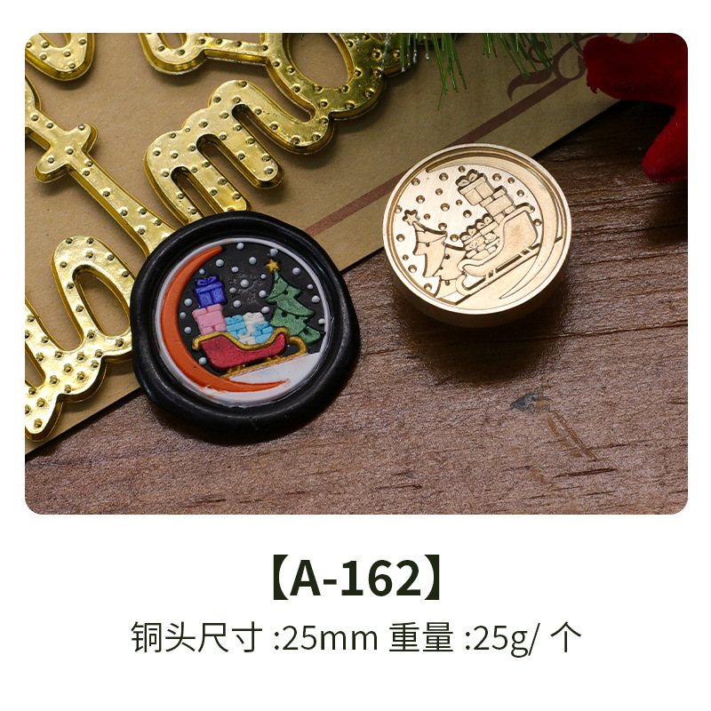 Color europeo fuego pintura sello nuevo Navidad Serie 2 cobre cabeza vacaciones cumpleaños regalo sobre de embalaje tarjeta felicitación