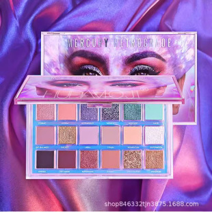 Hudamoji Mercury Retrograde 18-Color Eyeshadow Palette Pearlescent Matte Earth Tones Fine Glitter Eyeshadow Palette Ins Style