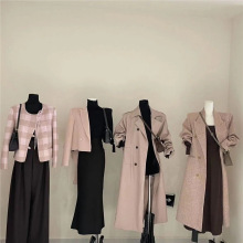 春夏秋冬2025新款连衣裙套装衬衣韩系风衣大衣毛衣显瘦牛仔裤上衣