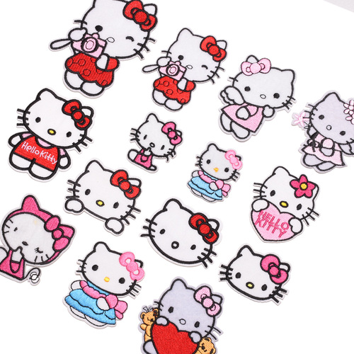 Junle Cat Ironing Repair Patch DIY Handmade Cute Cartoon Children's Fun Clothes Decoration Applique KT