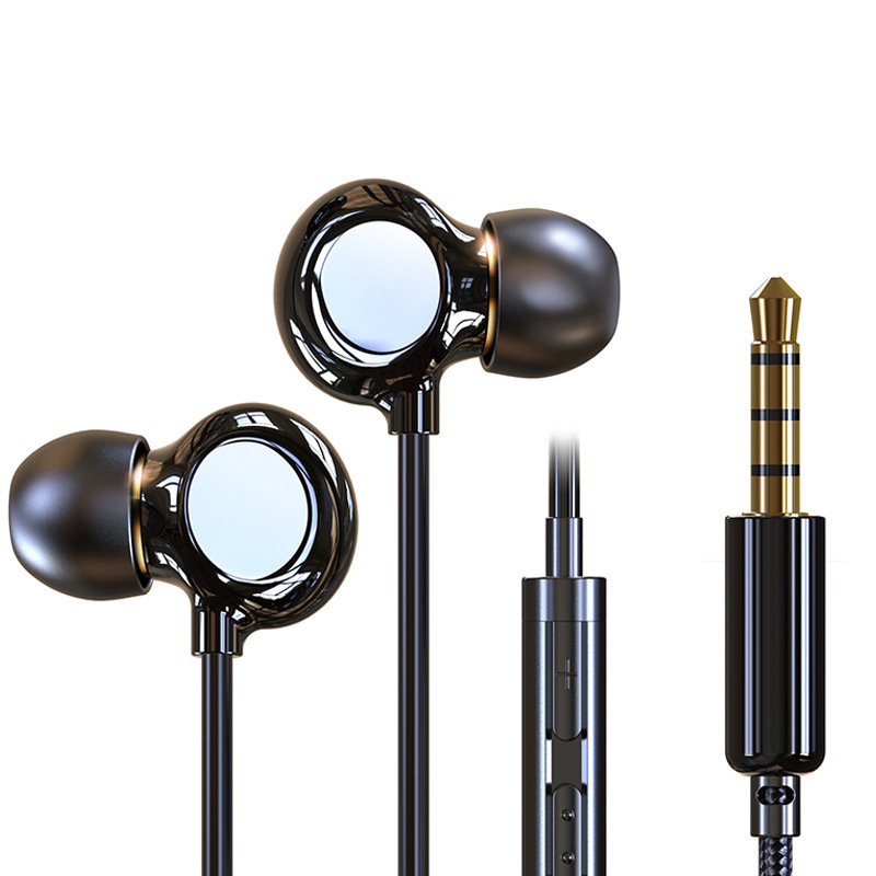 プラチナ典八核入耳式陶磁器イヤホンtypec口重低音騒音低減電気競争鶏ゲーム線制御イヤホン|undefined