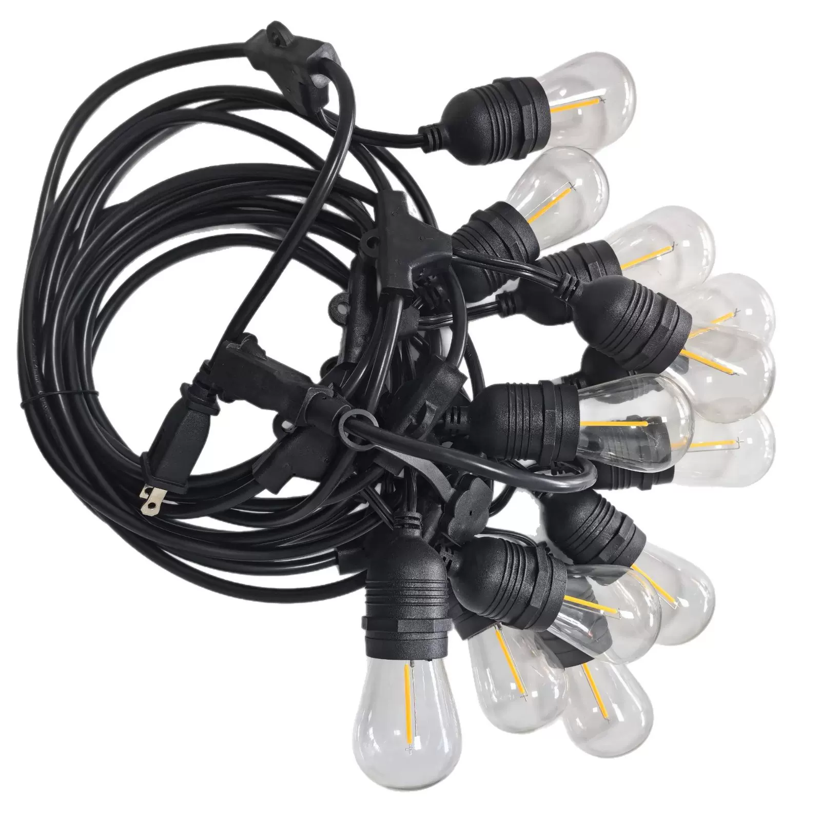 跨境热销户外防水 美规S14节日装饰灯 E26灯头庭院复古S14吊灯串