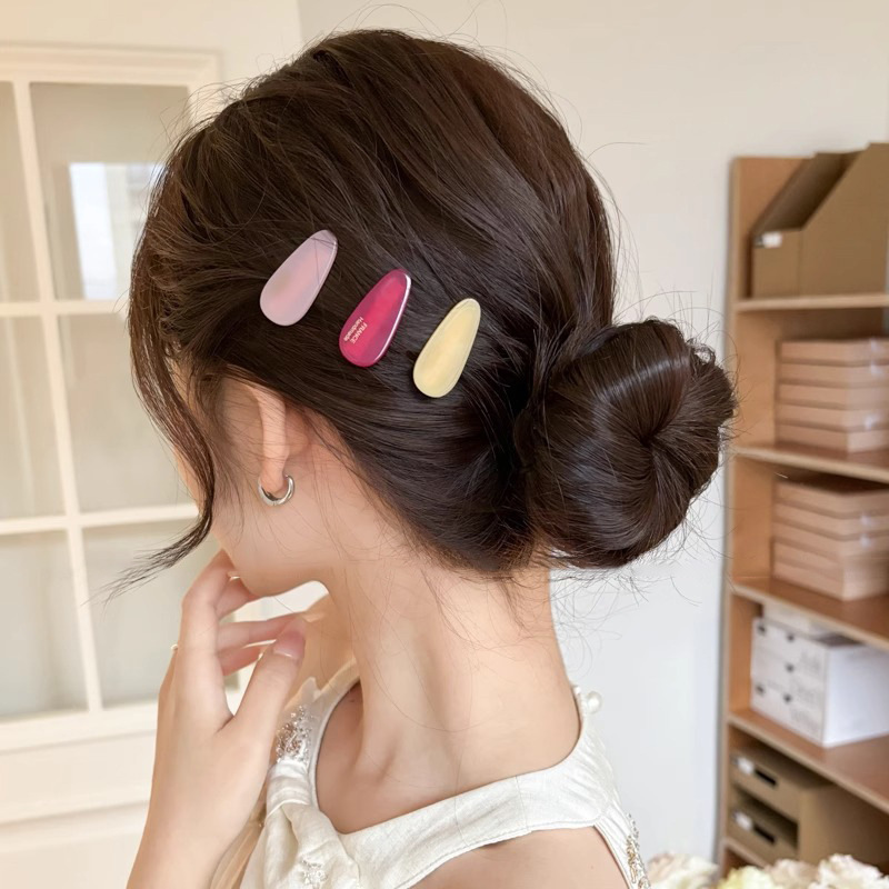 甘くてかわいい酢酸水滴小さなヘアピンサイド前髪ヘアピン女性の春と夏のヘアピンカモノハシクリップ頭飾り bb クリップ|undefined