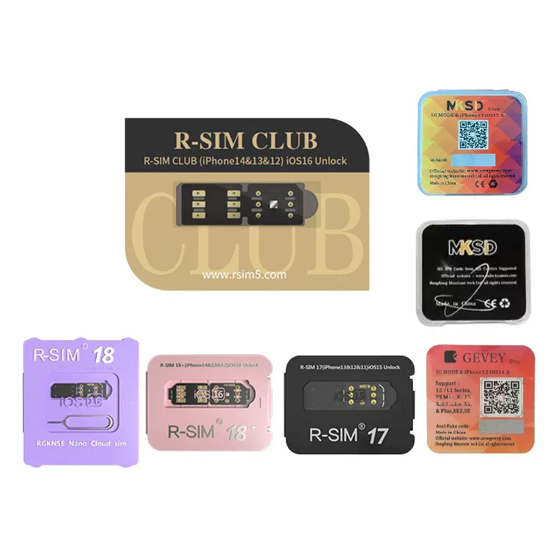 Gevey 解锁卡贴适用于iphone卡贴R-SIM CLUB解锁卡贴通用MKSD