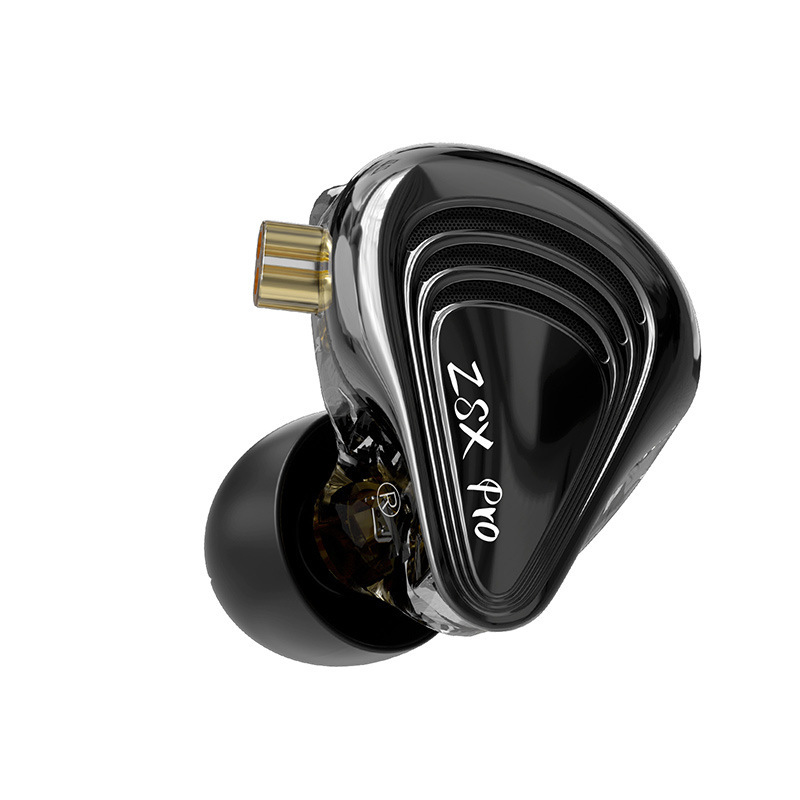 KZ ZSX PRO 5BA + 1DD ハイブリッドドライブヘッドフォン HiFi 音楽スポーツゲーム交換可能なケーブルヘッドフォン|undefined