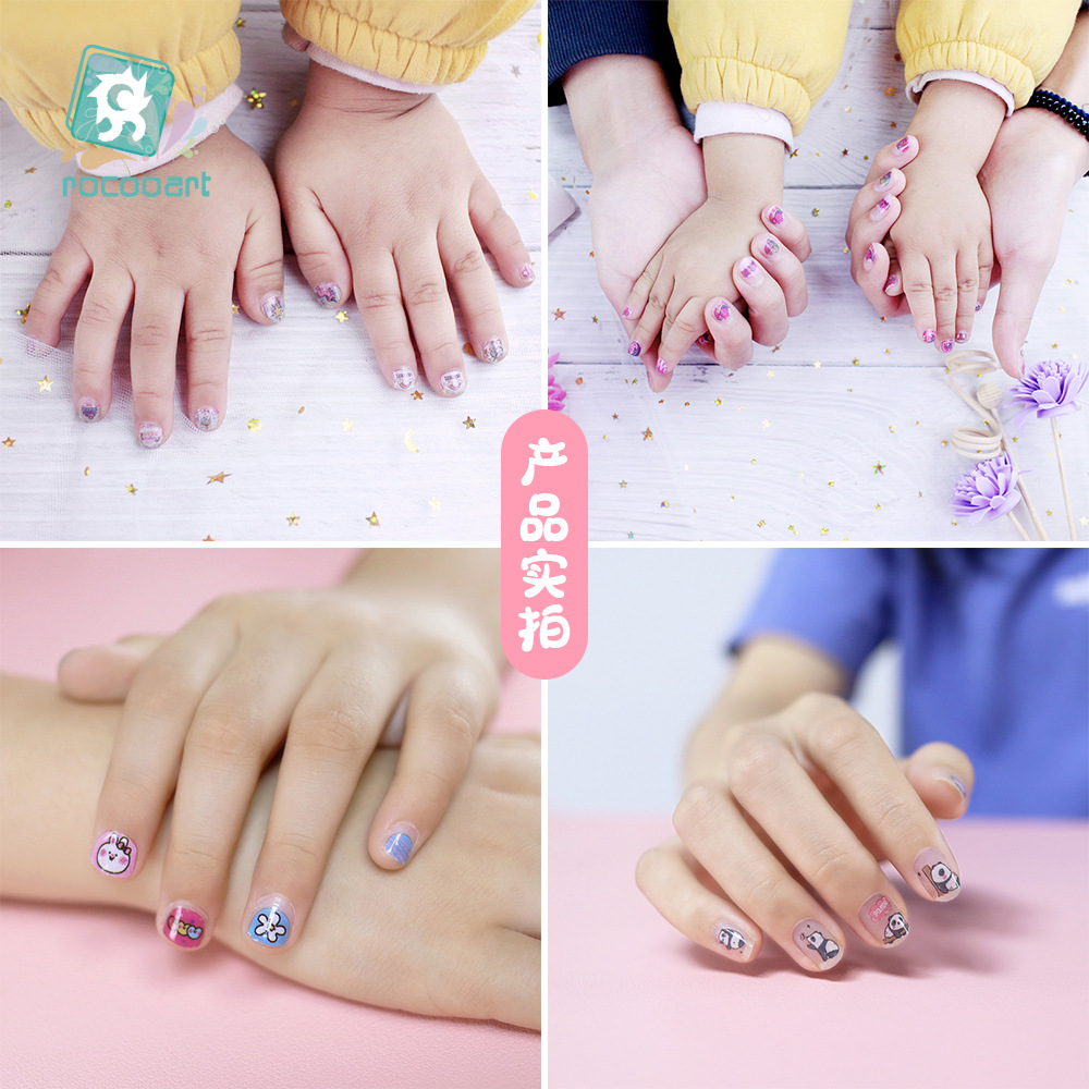 Nuevas pegatinas de unicornio, pegatinas de animales frescas y lindas para uñas, populares en Instagram, pegatinas de arte para uñas impermeables y duraderas, removibles.