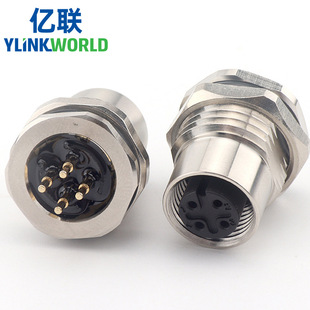 ���ƿ�M12-4Pǰ�iĸ����4о��˷�ˮ����4�׵��l�A���B����4A250V