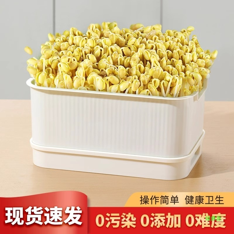 豆のもやしの箱、水耕栽培の発芽トレイ、家庭用食品グレードの苗トレイ、豆のもやしの植え付け|undefined