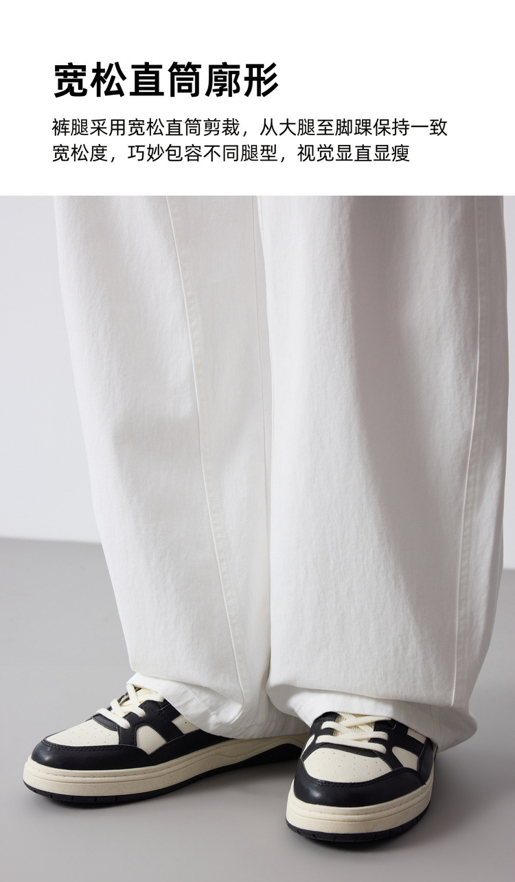 Quần jean nam ống rộng phong cách Mỹ chất liệu cotton — đen chi tiết 7