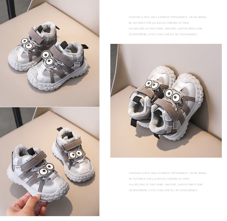 Sneakers invernali calde e foderate per bambini ragazzi e ragazze_voghion.com