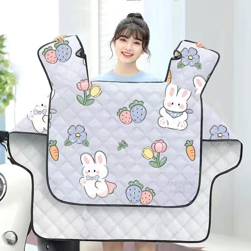 Electric Car Windshield Cover Summer Sunscreen Thin Waterproof Battery Motorcycle Rainproof Tram Sunshade Windproof Spring and Autumn