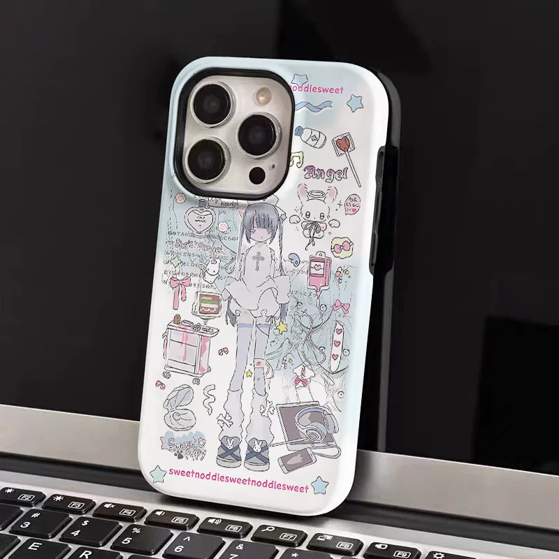 Чехол для телефона, совместимый с брендом Apple, Pro 2 в 1, 15 Pro Max, 13/11