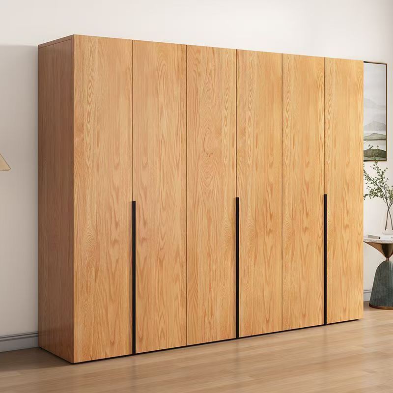 Armario de madera maciza dormitorio doméstico armario de alquiler moderno y pequeño armario de niños