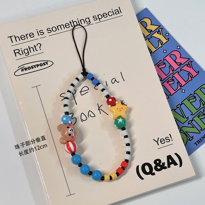 Ins Dopamine Bear Smiley Face Ccd Lanyard Mobile Phone Case Lanyard Chain Polaroid Anti-Lost Hand Rope DIY Beads Ins Dopamine Bear Smiley Face Ccd Lanyard Mobile Phone Case Lanyard Chain Polaroid Anti-Lost Hand Rope DIY Beads