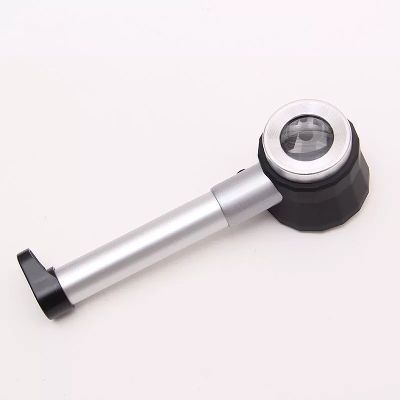 Увеличительное стекло светодиодный портативный 10 раз производитель читает HD со шкалой с фиолетовым светом инструмент идентификации ювелирных изделий