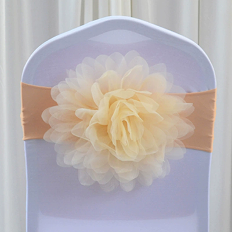 Трансграничная спинка стула Amazon AliExpress Цветочный пояс для стула с бантом ремешок украшение свадебный отель свадебные принадлежности