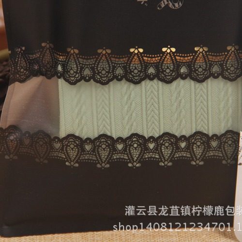 Scarf packaging bag bra pantyhose socks self-sealing bag frosted clothing packaging bag lace plastic bag wholesale