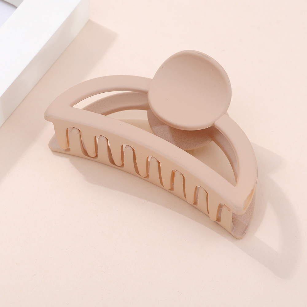 Verano nuevo Gran Tiburón clip de leche marrón simple todo partido diario pelo clip updo lavado de cara simple temperamento horquilla