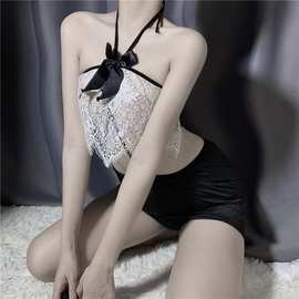 性感情趣内衣大码秘书蕾丝极度诱惑开档免脱睡衣激情夫妻挑逗套装