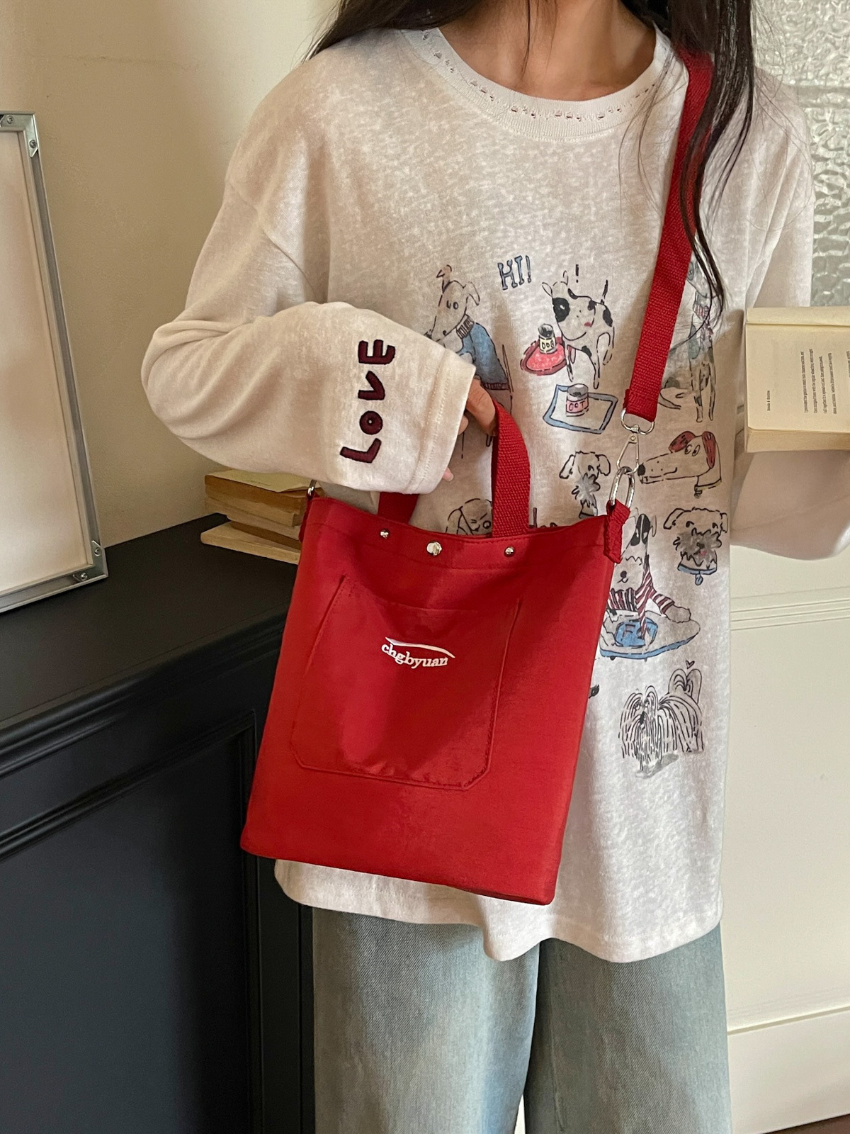 Bolso de mano de gran capacidad para mujeres 2026 verano nuevo estilo coreano simple mochila de hombro de viaje bolsa de ocio