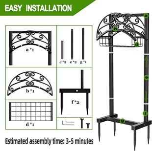 Cross-border Heavy-duty Garden Water Pipe Rack Plug-in Hose Bracket Outdoor Lawn Garden Decoration Iron Water Pipe